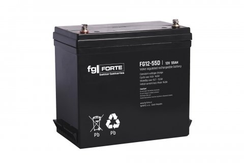 Akumulátor fgFORTE FG12-55D, 12V 55Ah, deep cycle